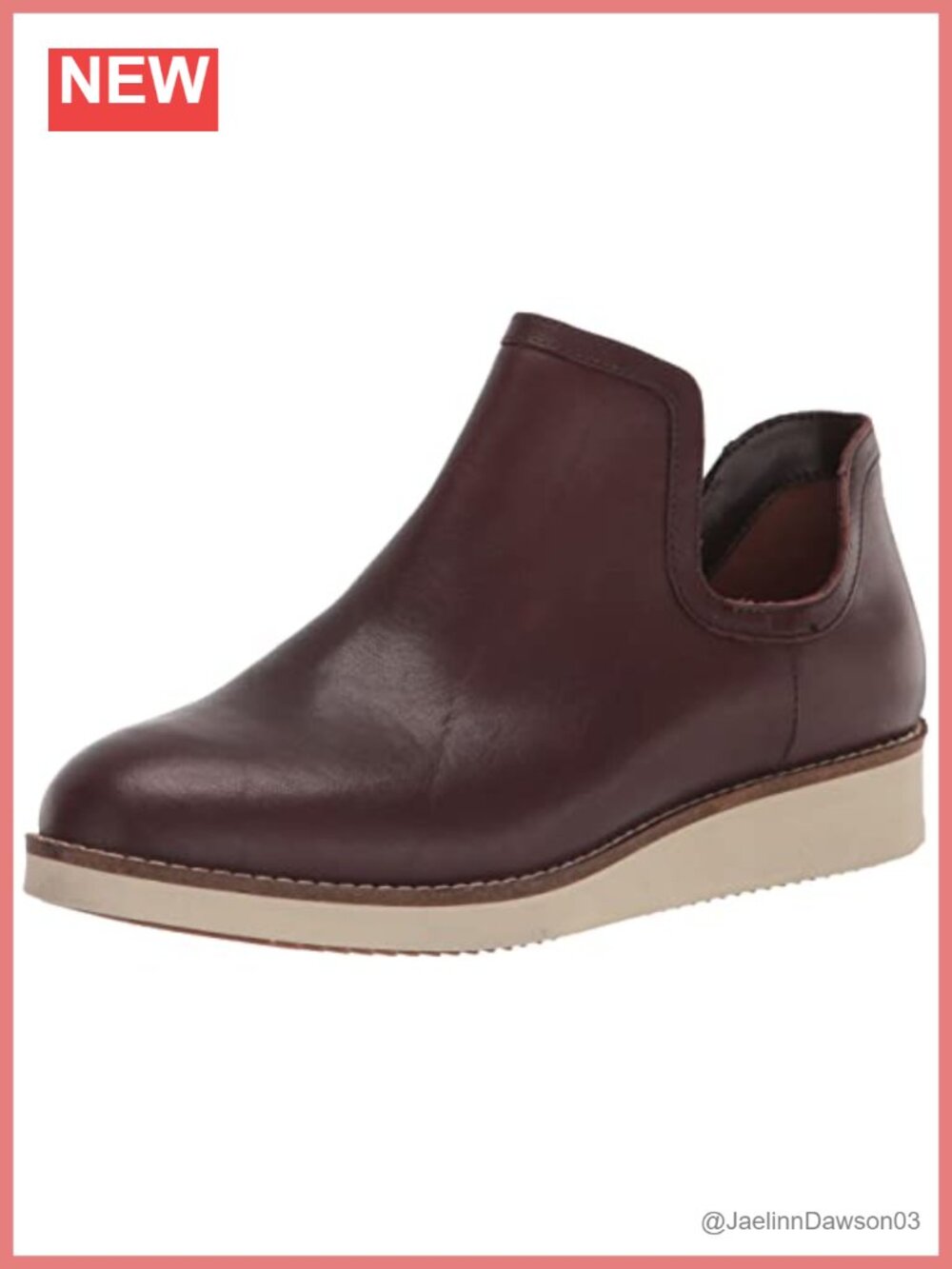 SoftWalk Woodbury Leather Slip-On Ankle Bootie with Cushioned Insole